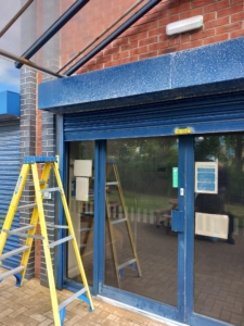results of salinity to a roller shutter in Blackpool
